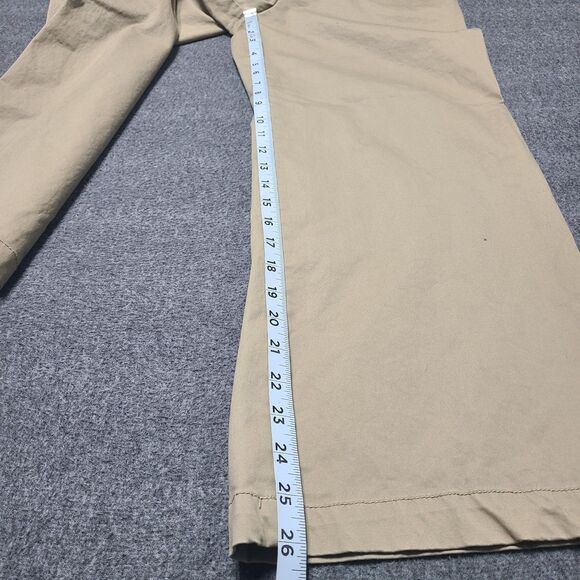 A New Day Womens Chino Pants 4 Khaki Wide Leg Stretch Slacks Office Work - Picture 2 of 11